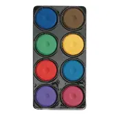 Tropical Tempera Paint Cakes 8 Colors in Tray by Colorations