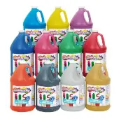 Paraben Free Washable Glitter Paints Gallons Set of 11 by Colorations