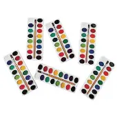 Best Value Washable Watercolors 16 Color Set of 6 Refills by Colorations