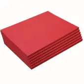 9 x 12 Mediumweight Holiday Red Construction Paper Pack 300 sheets by Colorations