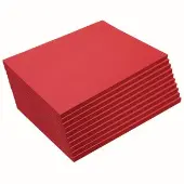 9 x 12 Mediumweight Holiday Red Construction Paper Pack 500 sheets by Colorations