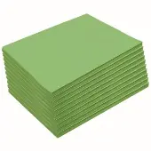 9 x 12 Mediumweight Bright Green Construction Paper Pack 500 sheets by Colorations