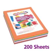 9 x 12 Mediumweight Assorted Color Construction Paper Pack 200 sheets by Colorations