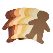 Colors Like Me Multicultural Big People Shapes Set of 24 by Colorations