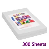 12 x 18 Mediumweight White Construction Paper Pack 300 Sheets by Colorations