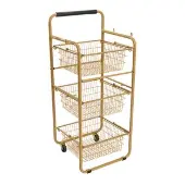 Storage Cart with Removable Baskets by Excellerations