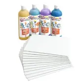 Pouring Art Paint Kit with 12 Canvas Panels by Colorations
