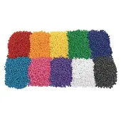 Single Color Pony Bead Value Pack Set of 10 by Colorations