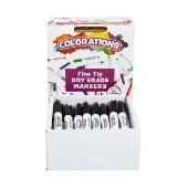 Dry Erase Markers Black Fine Tip Set of 36 by Colorations