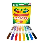 Conical Tip Markers Regular Set of 8 by Crayola