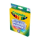 Ultra Clean Washable Markers Conical Tip Set of 8 by Crayola