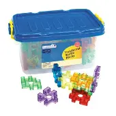 Translucent Waffle Blocks 72 Pieces by Excellerations