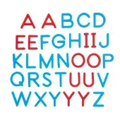 Individual User Plastic Magnetic Upper Case Letters 33 Count by Really Good Stuff LLC