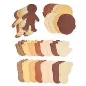 Colors Like Me Feet Hands Face and People Shapes by Colorations