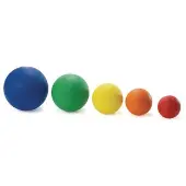 Assorted Best Quality Rubber Playground Balls Set of 5 by Excellerations