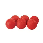 5 Red Best Quality Rubber Playground Balls Set of 6 by Excellerations