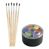 6 Watercolor Palettes and Bonus 6 Watercolor Brushes by Colorations