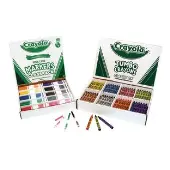 Jumbo Crayons Classpack and Fine Line Markers Classpack by Crayola