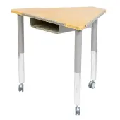 Adjustable Trapezoid Sensory Desk with Tray by Really Good Stuff LLC
