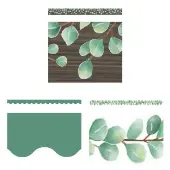 Eucalyptus Border Trim Set of 3 36 pieces by Teacher Created Resources