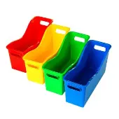 Easy Carry Book and Binder Holders Set of 4 4 Group Colors by Really Good Stuff LLC