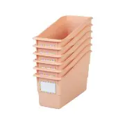 Durable Book and Binder Holder 6 Pack Color Peach by Really Good Stuff LLC