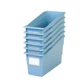 Durable Book and Binder Holder 6 Pack Color Smoke Blue by Really Good Stuff LLC