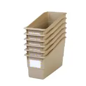 Durable Book and Binder Holder 6 Pack Color Tan by Really Good Stuff LLC