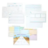 Reading Comprehension and Word Map Dry Erase Board Set 9 Double Sided Boards by Really Good Stuff LLC