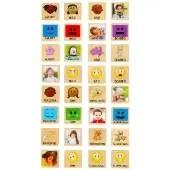 Build and Match Emotions Blocks Full Set 32 blocks by Excellerations