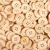 Natural Wooden Buttons 300 Pcs by Colorations