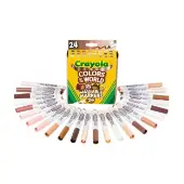 Colors of the World Washable Markers 24 Packs by Crayola