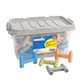 Natural Tones Tower Building Set 40 Pieces by Excellerations