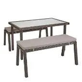 Outdoor Wicker Dining Set 26 School Age Height by Excellerations