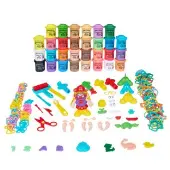 Colors Like Me Mega Tool and Dough Collection Set of 30 Dough Tubs and 89 Dough Accessories by Colorations
