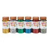 Biodegradable Glitter 6 Colors each 4 oz by Colorations