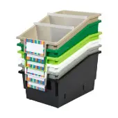 Modern Farmhouse Chapter Book Bins 6 Pack by Really Good Stuff LLC