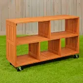 Indoor Outdoor Rolling Storage Shelf by Environments
