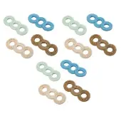 Sensory Fidget Tactile Triple Infinity Loop Set of 12 by Really Good Stuff LLC