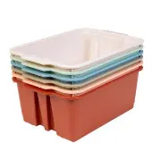 Boho Stacking Bins Set of 6 by Really Good Stuff LLC