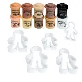 Colors Like Me Wheat and Gluten Free Dough and People Shape Dough Cutters by Colorations