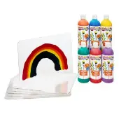 Acrylic Lap Boards and Rainbow Bio Color Set by Colorations