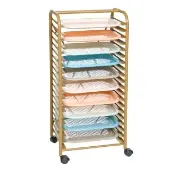 Mobile Art Rack with 10 Tough Art Trays by Colorations