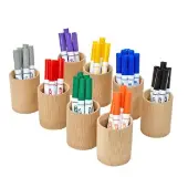 Natural Bamboo Cups Set of 8 by Colorations