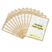 Writing Text Types Folders Intermediate Tri Fold 3 Pocket Set of 12 by Really Good Stuff LLC