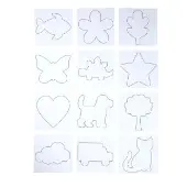 Stick N Create Toddler Art Boards Set of 12 by Colorations