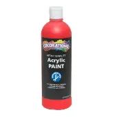Paraben Free Acrylic Paint 16 oz Red by Colorations