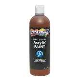 Paraben Free Acrylic Paint 16 oz Brown by Colorations