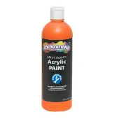 Paraben Free Acrylic Paint 16 oz Orange by Colorations