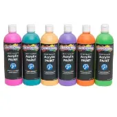 Paraben Free Tropical Acrylic Paint Set 6 Colors by Colorations